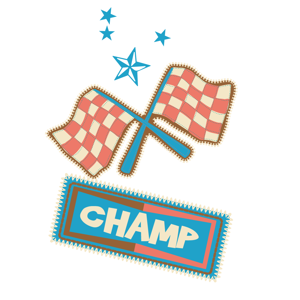 Font Racing Clipart