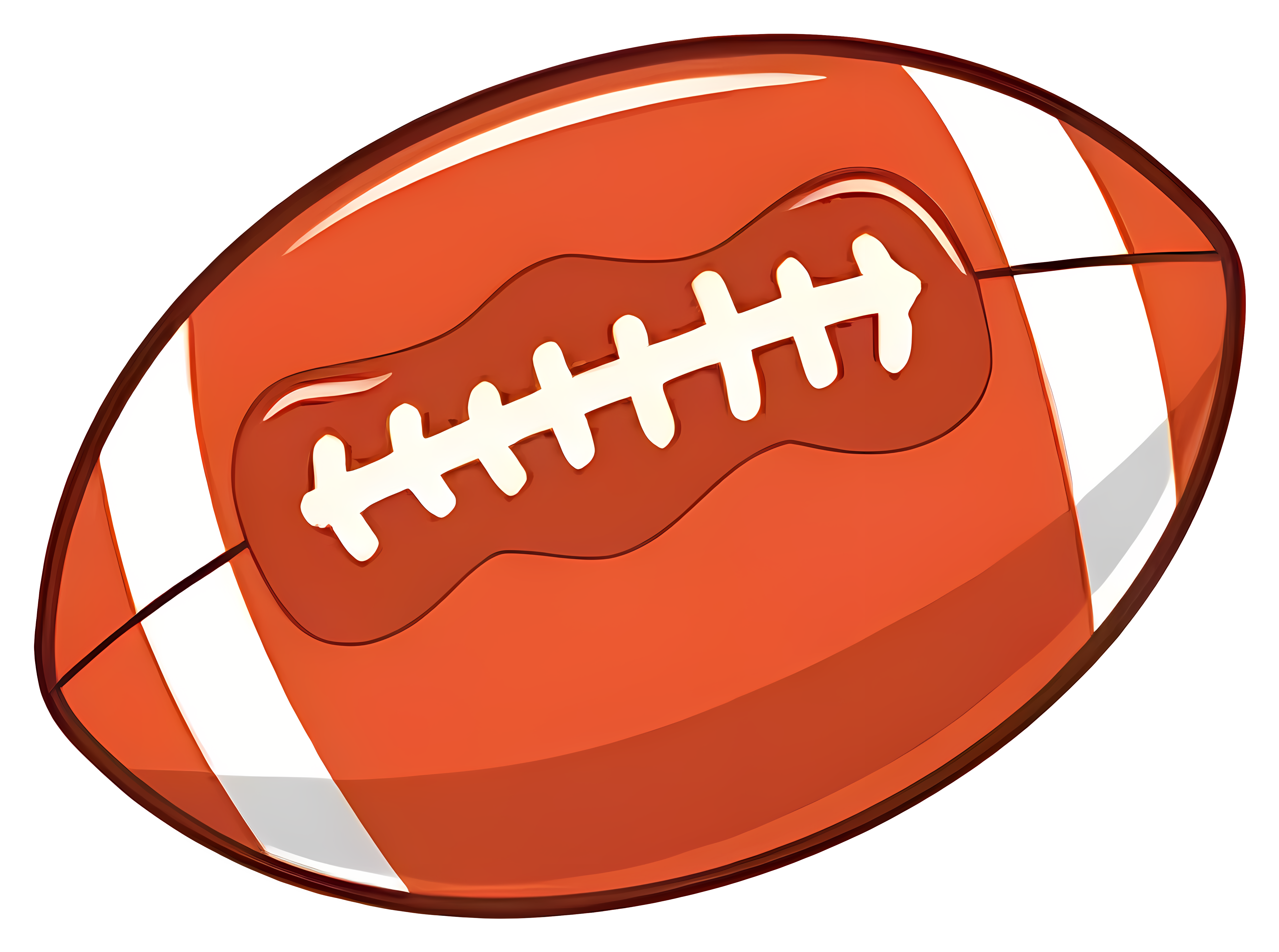 Non-utilized image of American football Clipart