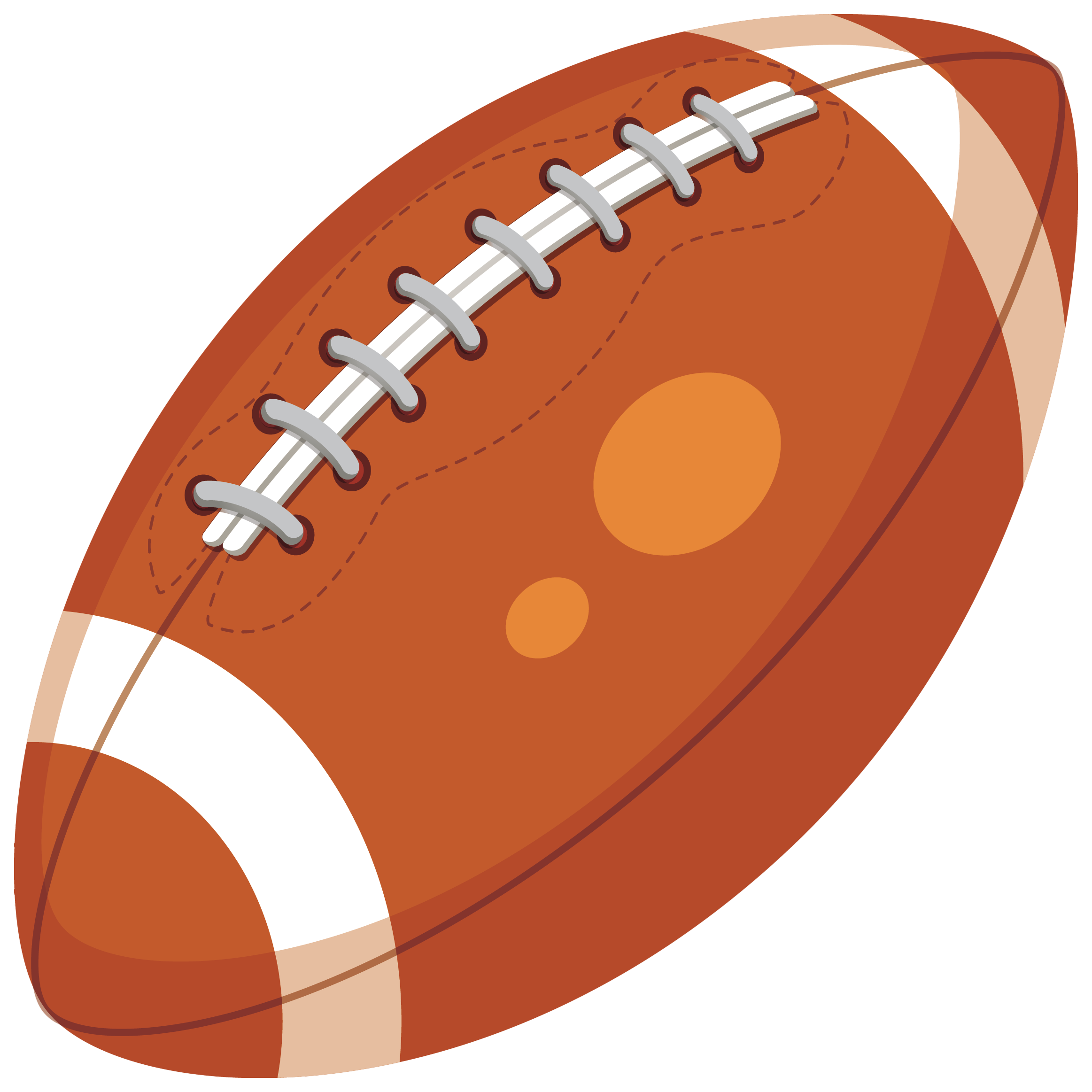 Static vector image of a American football Clipart