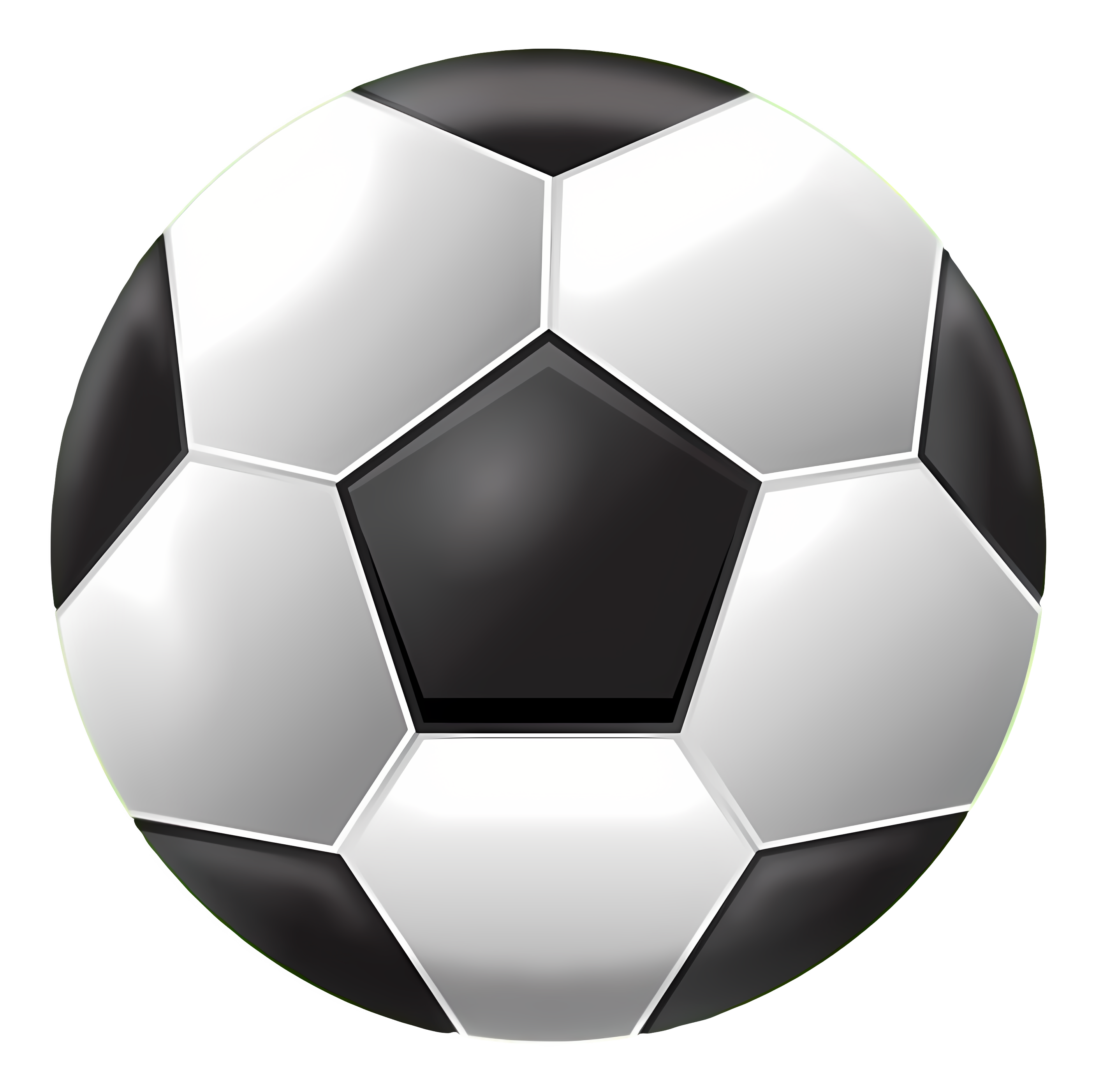 Soccer ball with black and white stripes Clipart