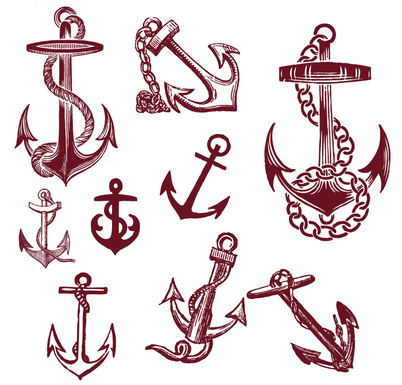 Vintage Anchor Vector Vector Graphic Freebies Ai Clipart