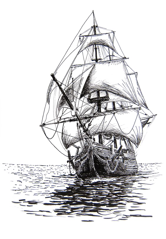 Pirate Ship Cartoon Clipart