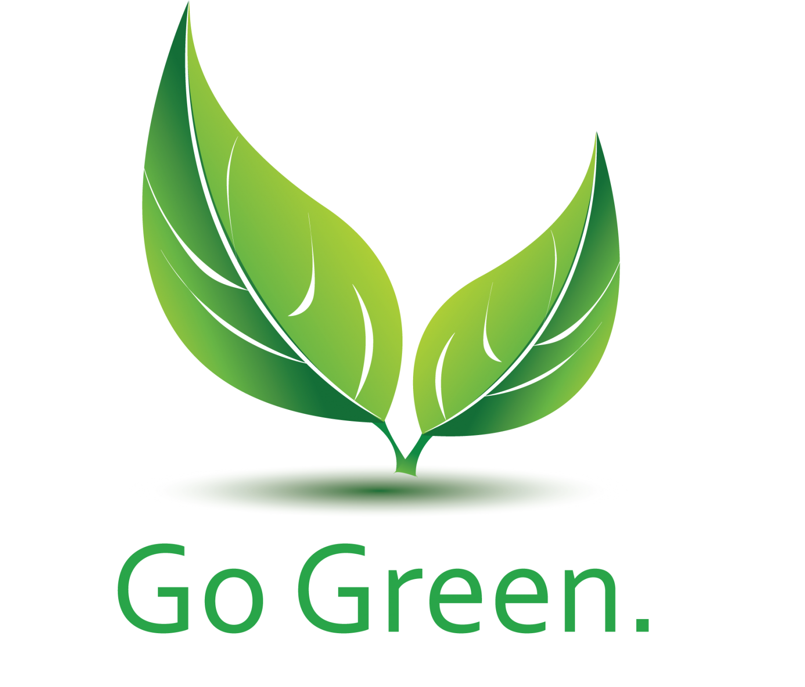 Green Leaf Logo Clipart