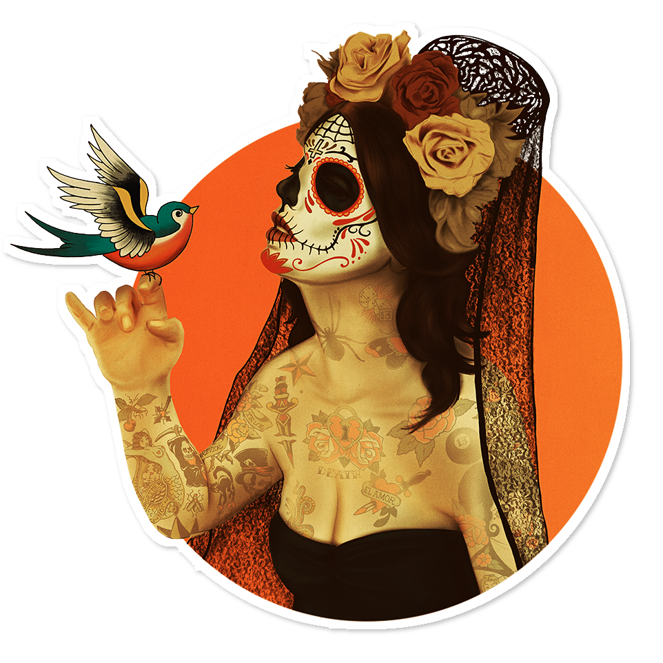 Day Of The Dead Skull Clipart