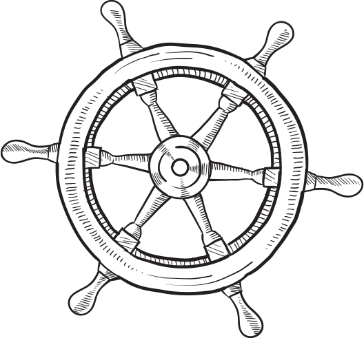 Ship Steering Wheel Background Clipart