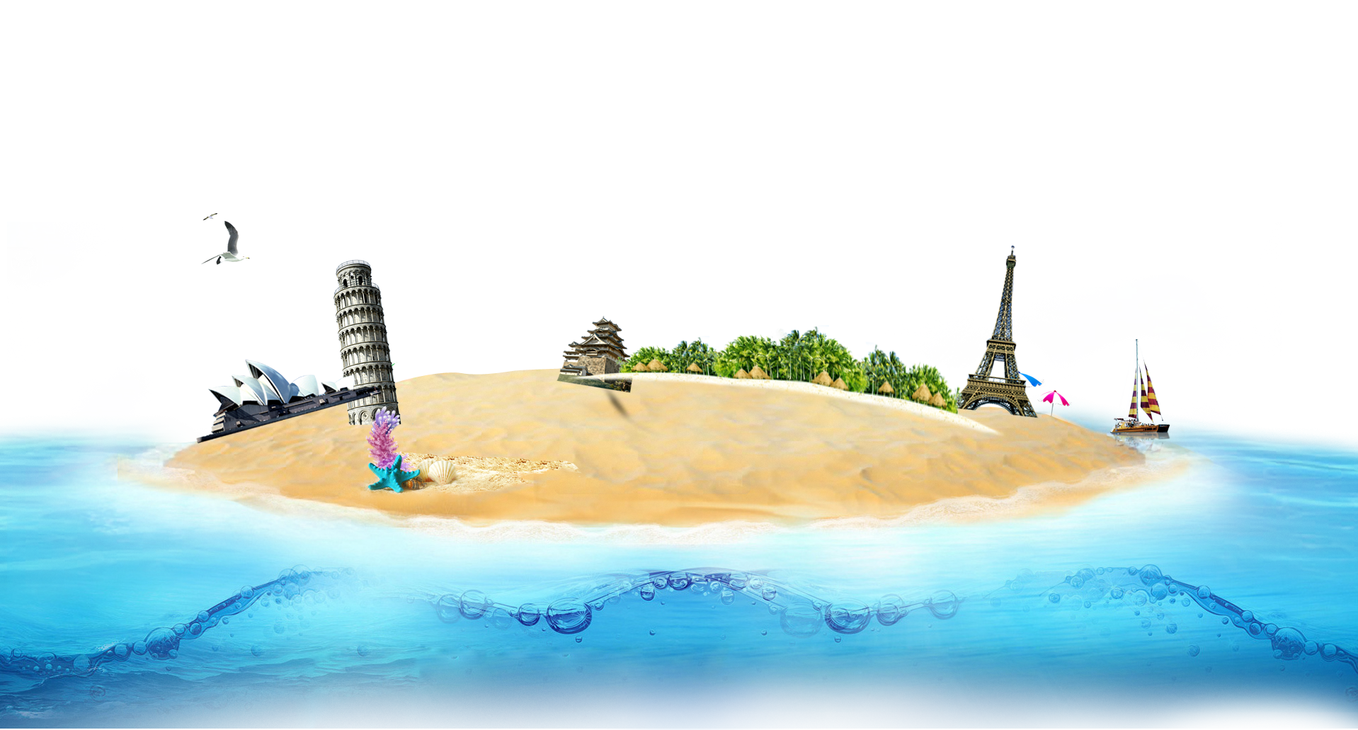 Beach Background Clipart