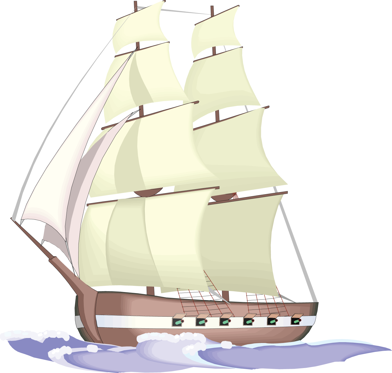 Boat Cartoon Clipart