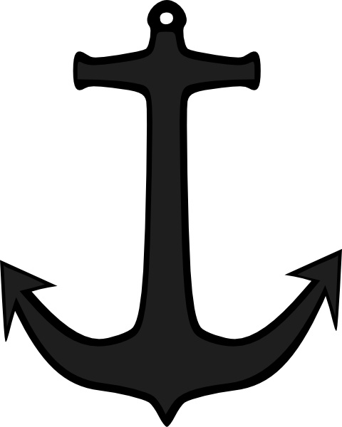 Simple Anchor Vector In Open Office Drawing Clipart