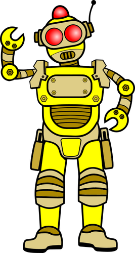 Yellow Robot Clipart