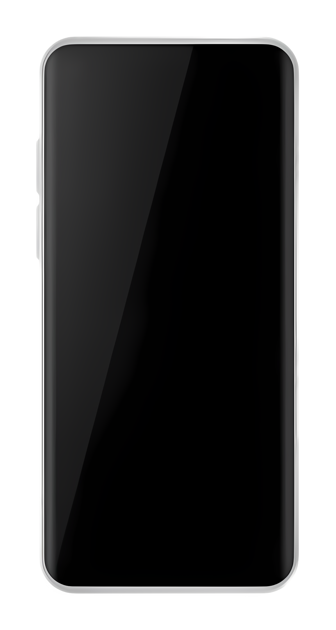 Black and white smartphone displaying Android logo Clipart