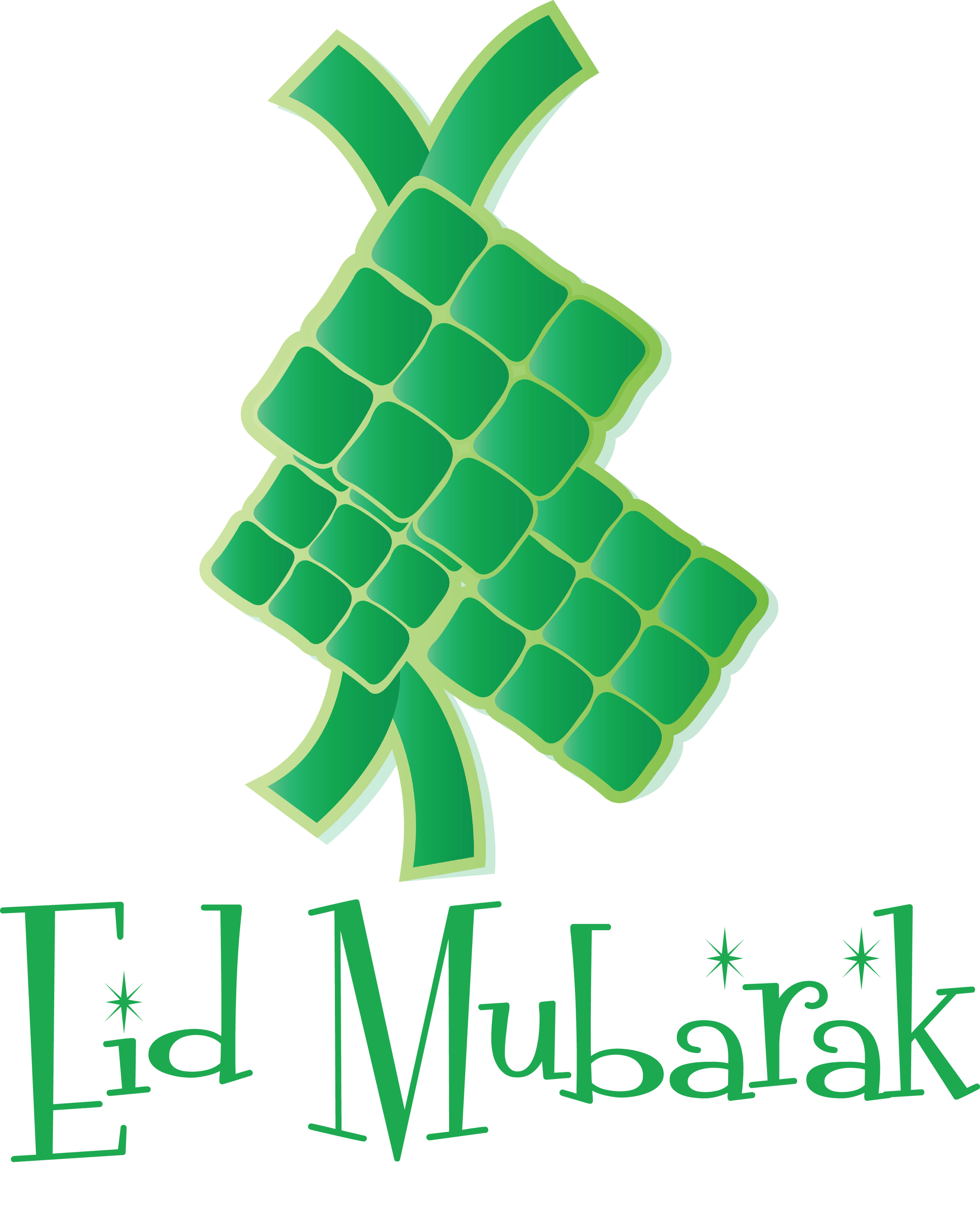 eid mubarak ketupat Clipart