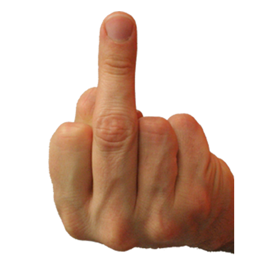 Middle Finger Background Clipart