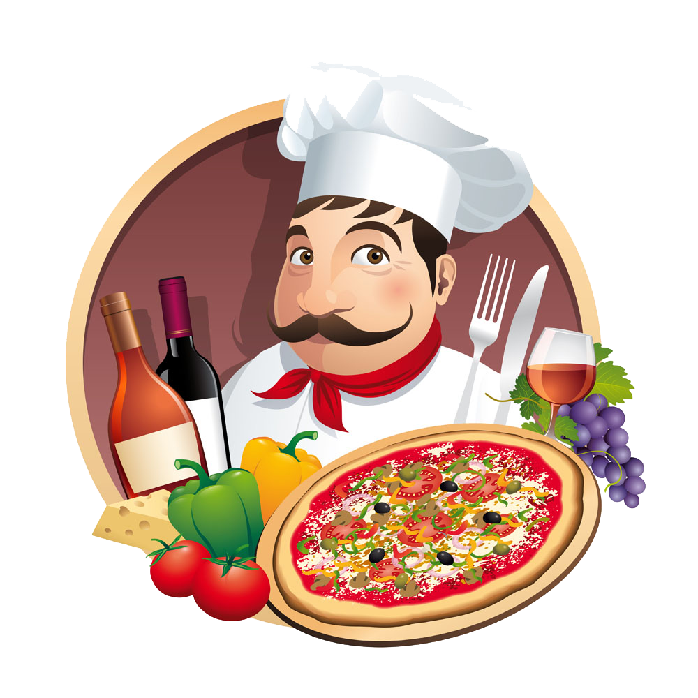 Pizza Chef Clipart