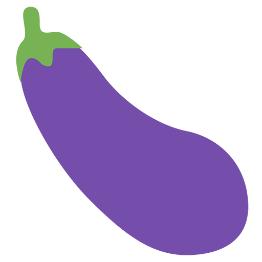 Eggplant Emoji Clipart