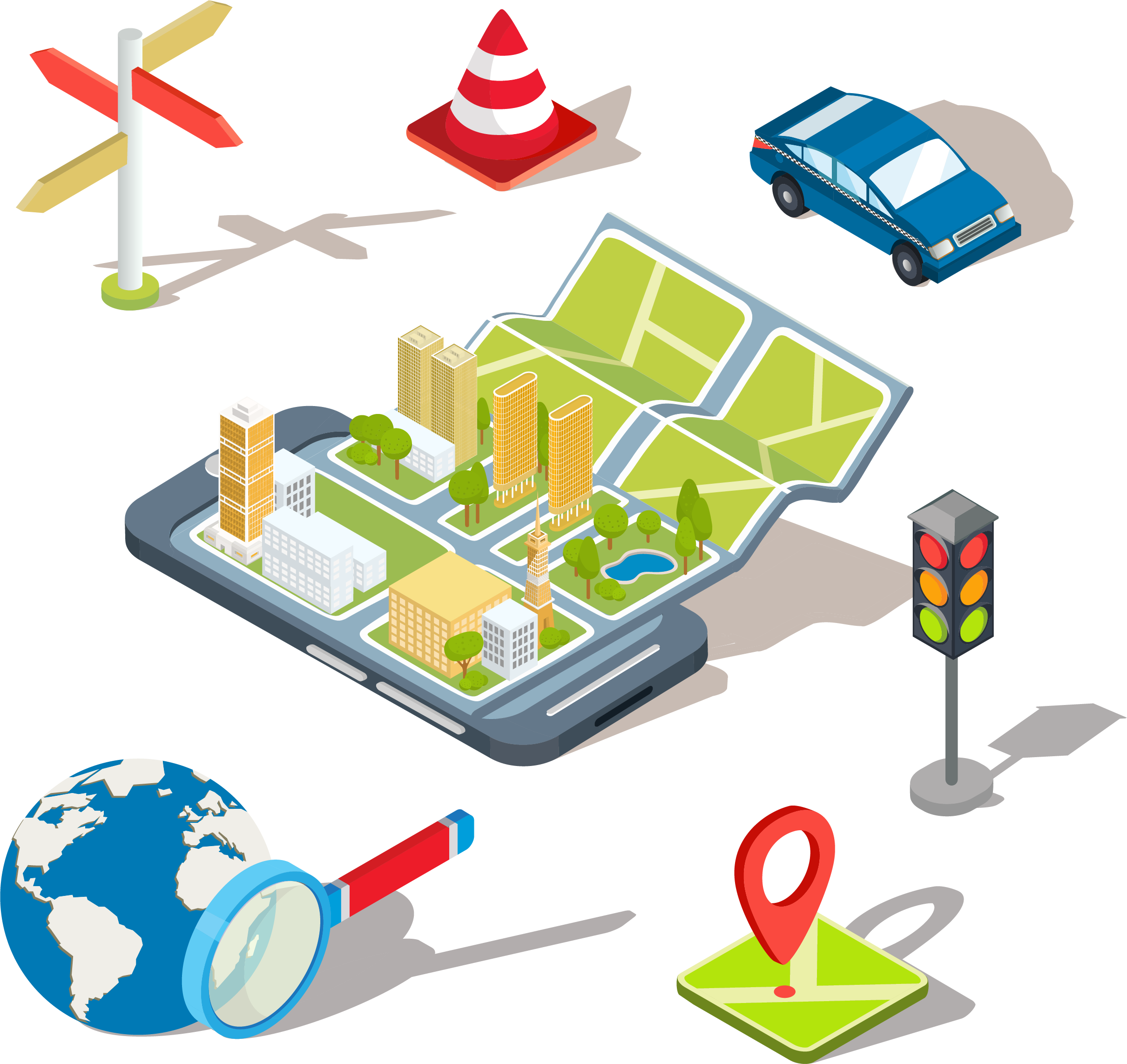 Map Cartoon Clipart