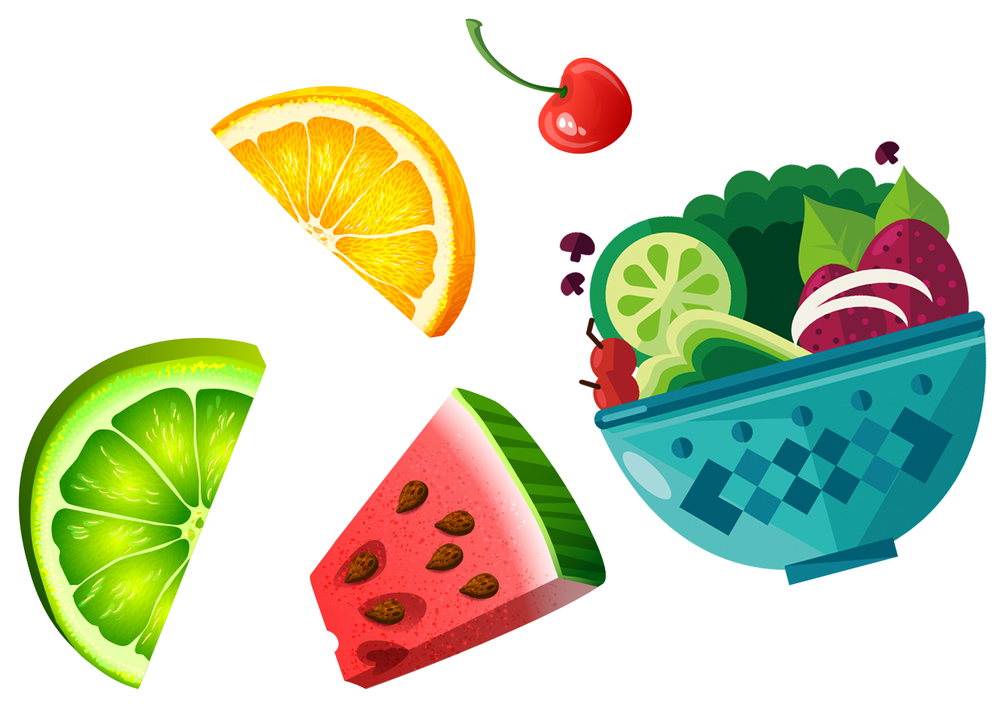 Watermelon Background Clipart