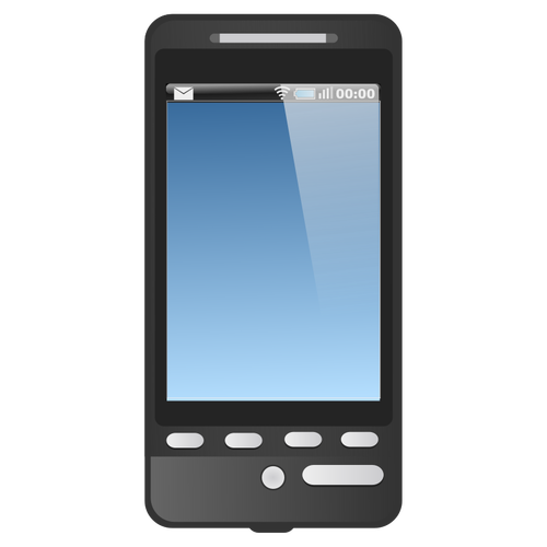 Gsm Touch Screen Phone Clipart