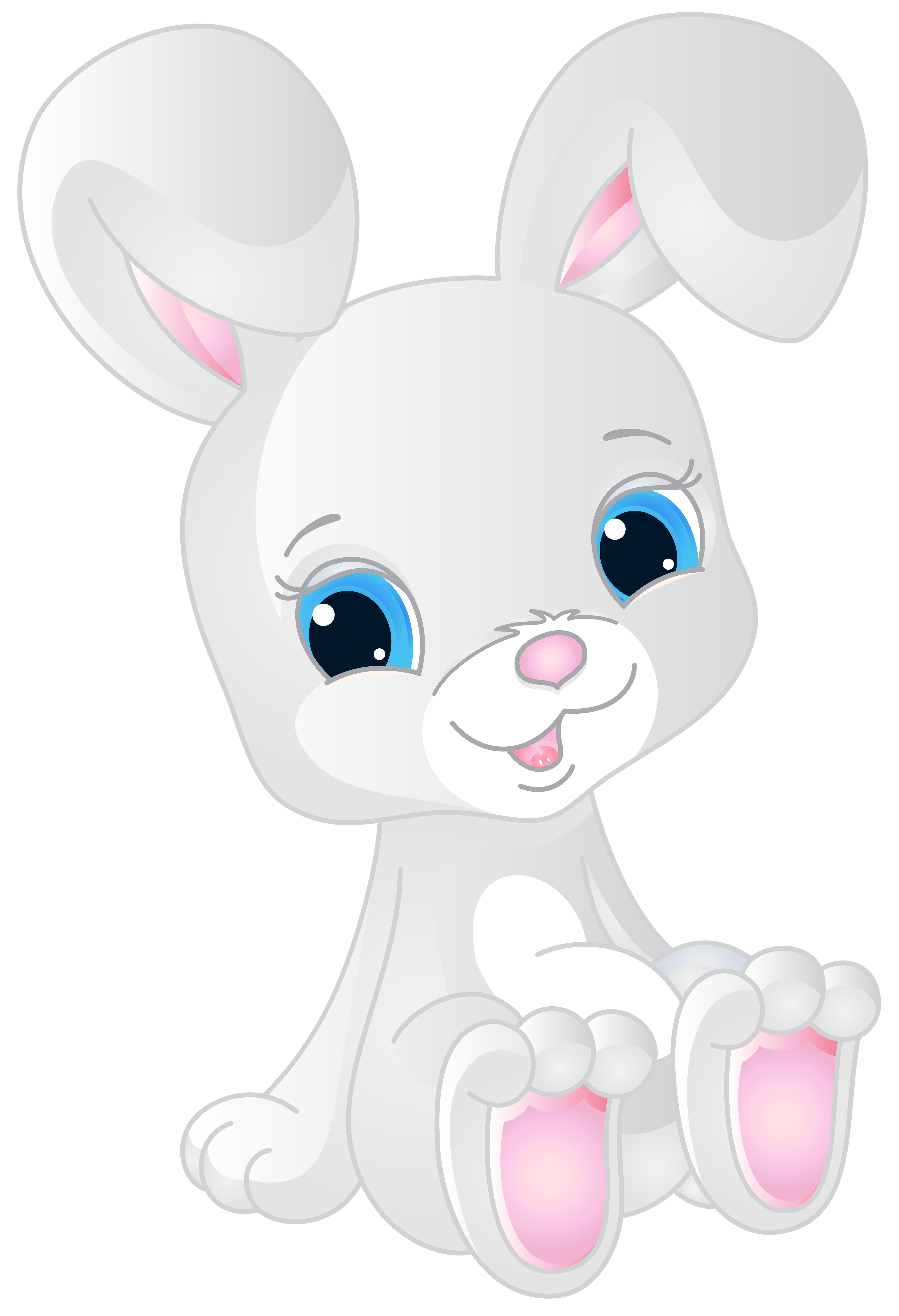 Easter Bunny Background Clipart
