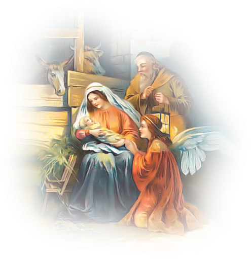 Holy Family Christmas Clipart