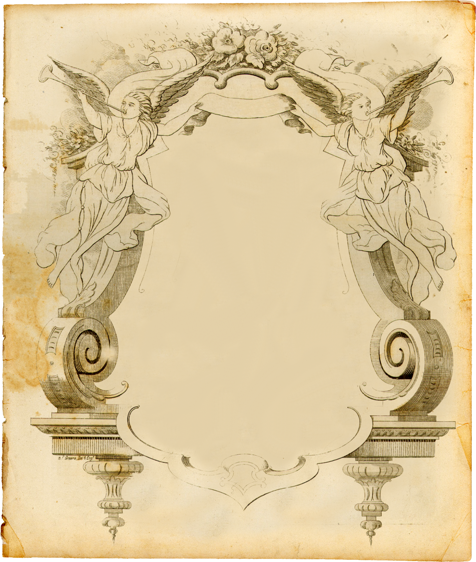 Vintage Ornament Frame Clipart
