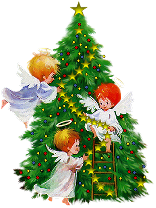 Christmas Tree Background Clipart