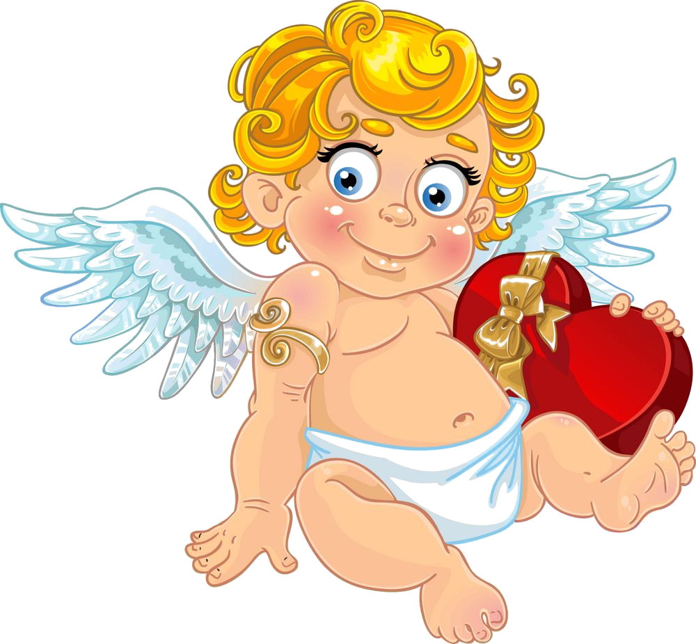 cartoon angel cupid Clipart