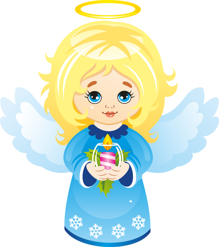 Cute Christmas Angel With Candle By Joeatta Clipart