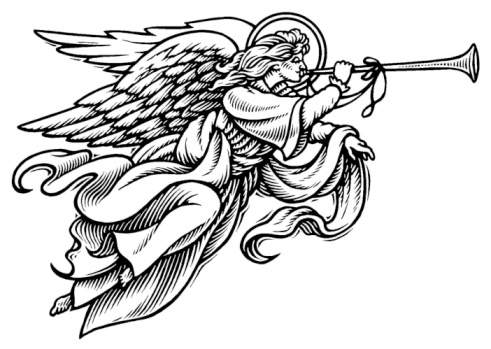Guardian Angel Black And White Kid Clipart