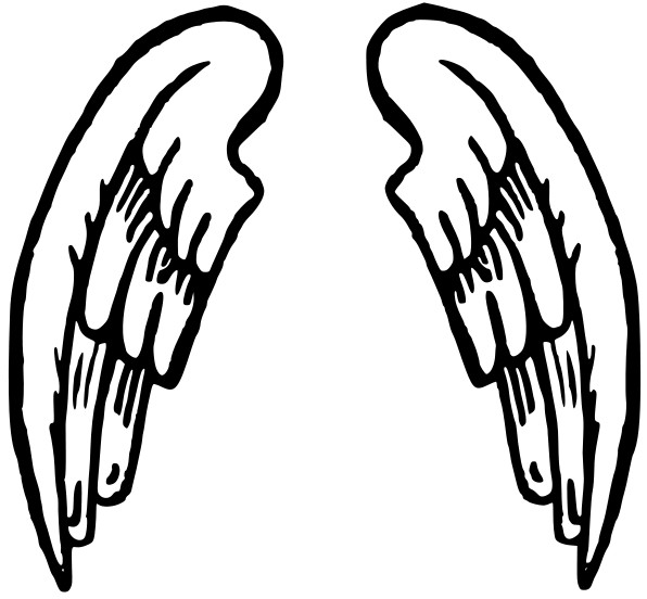 Angel Wings Halo And Angel Wing Kid Clipart