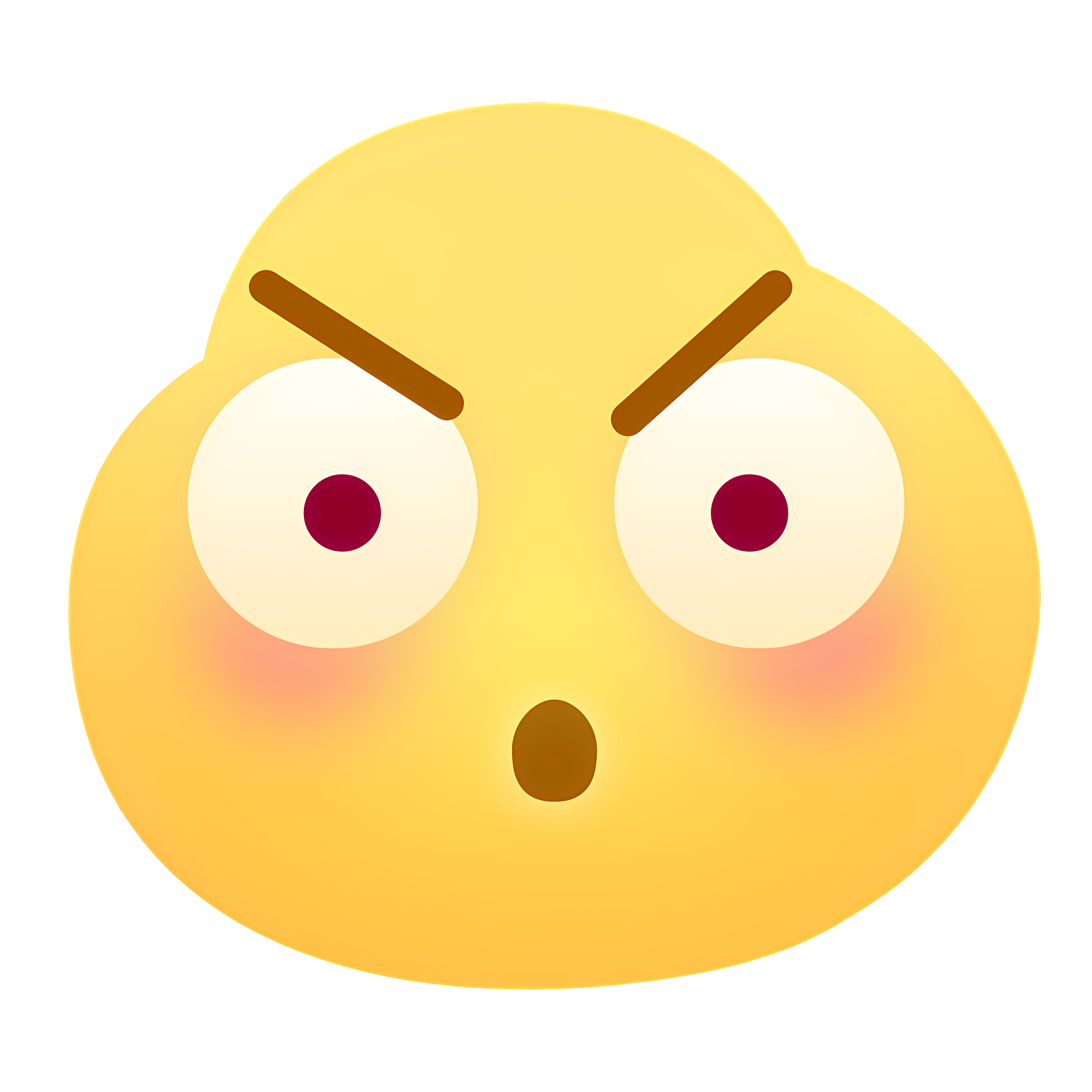 Download Angry emoji with narrowed eyes and open mouth Clipart PNG Free ...