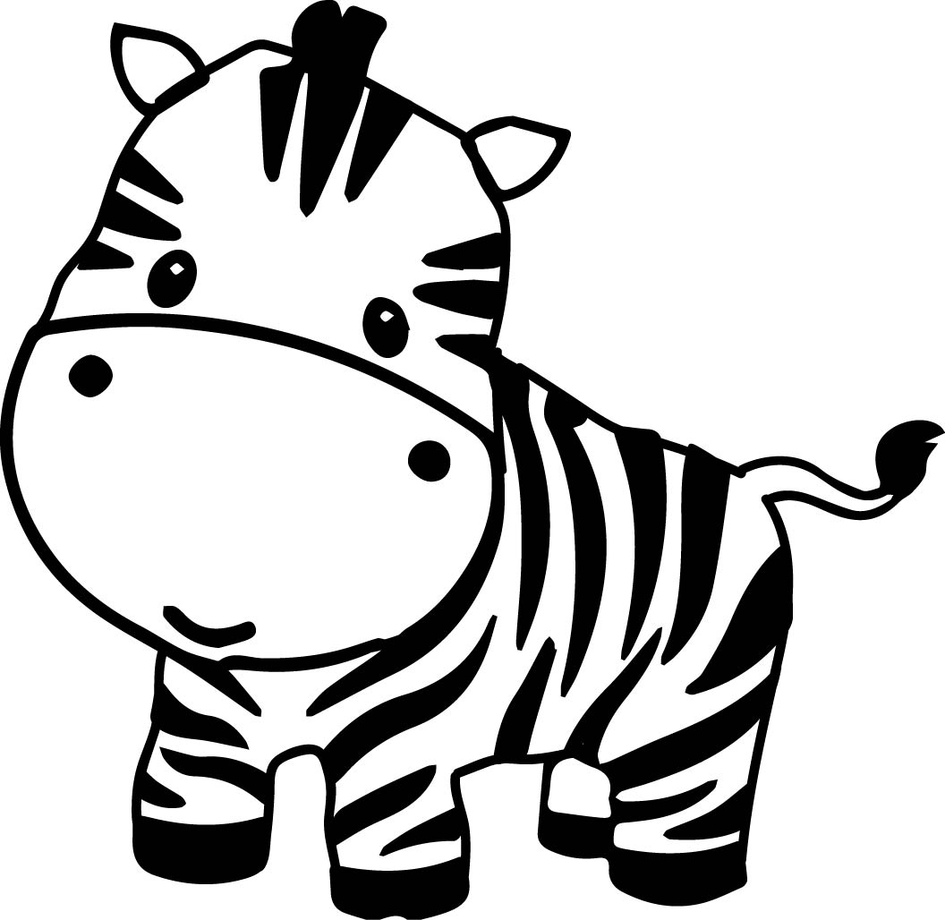 Pages Zebra Cute Cartoon Animal Images Clip Clipart