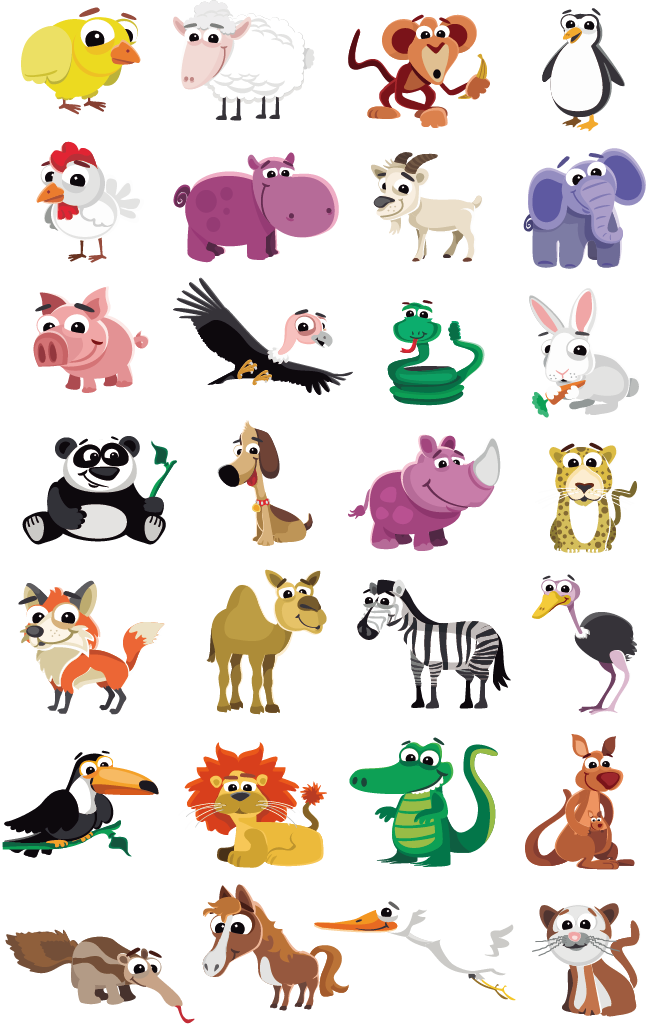 Cute Vector Animal Free Photo PNG Clipart