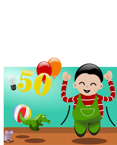 Happy To Be 50 Clipart