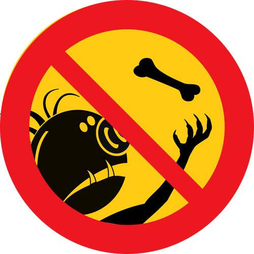 Of Do Not Feed The Trolls Sign Clipart