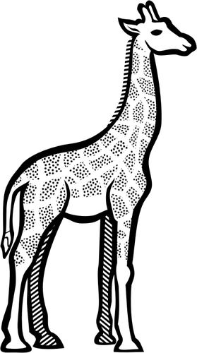 Illustration Of Spotty Giraffe Clipart