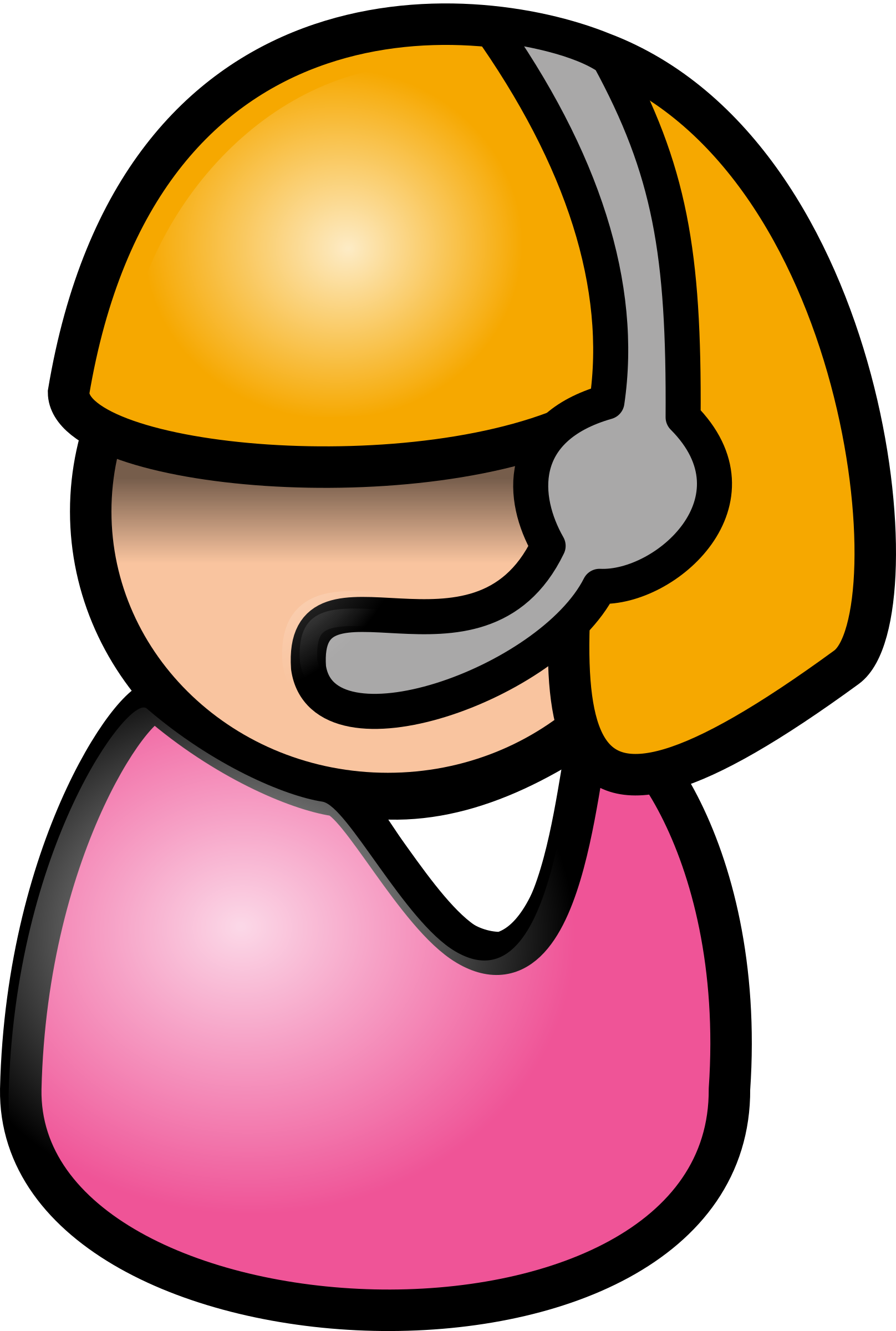 Switchboard Operator Yellow Clipart