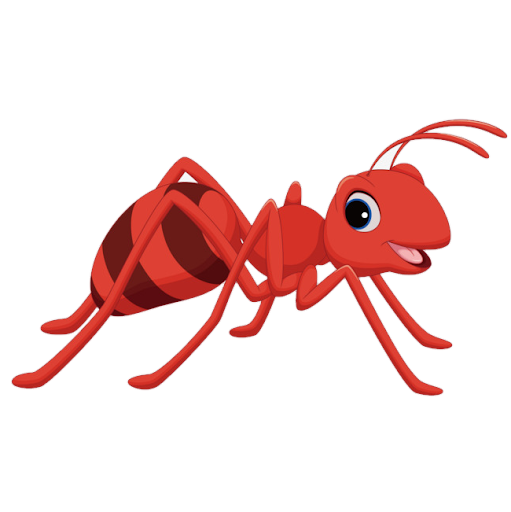 insect ant pest red animal figure Clipart