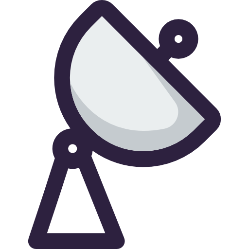 Satellite Dish Purple Clipart