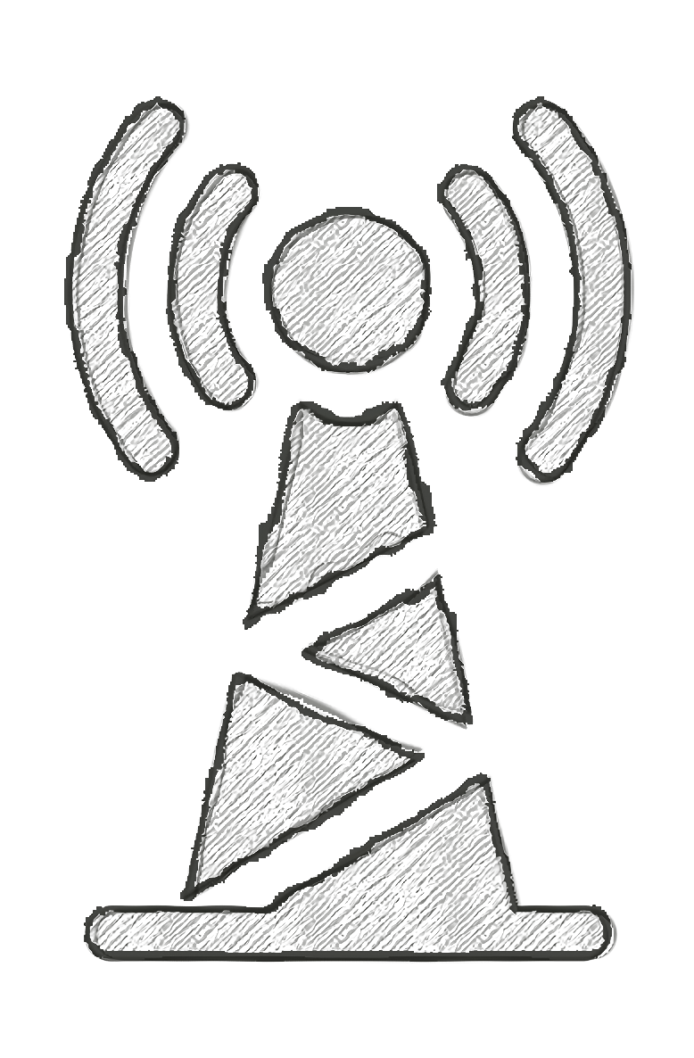 Radar icon Signal tower icon Phone icon Clipart