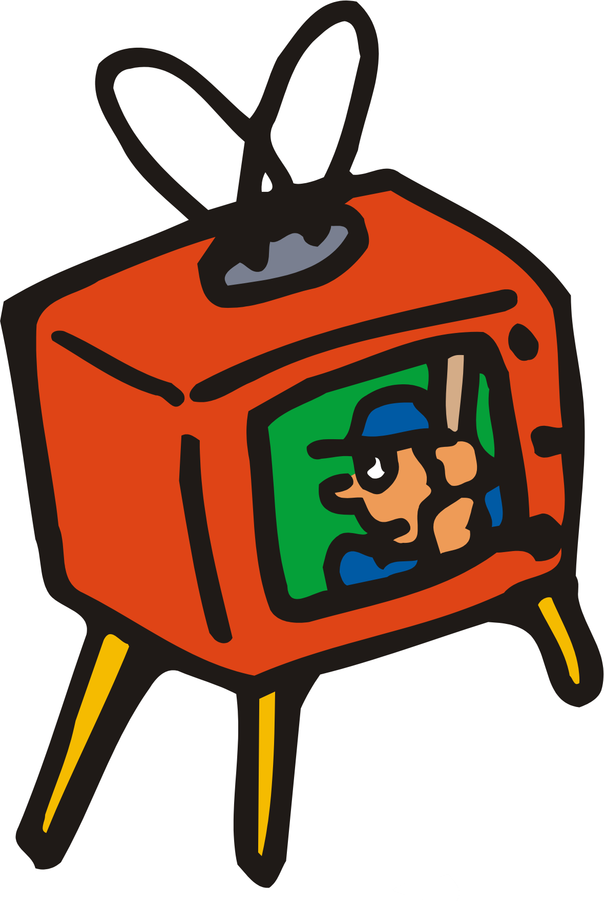 Tv Cartoon Clipart