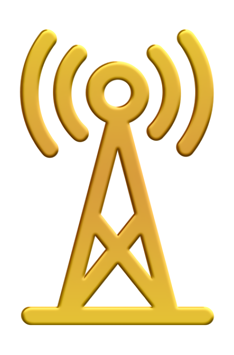 Call Center Service icon Antenna icon Clipart