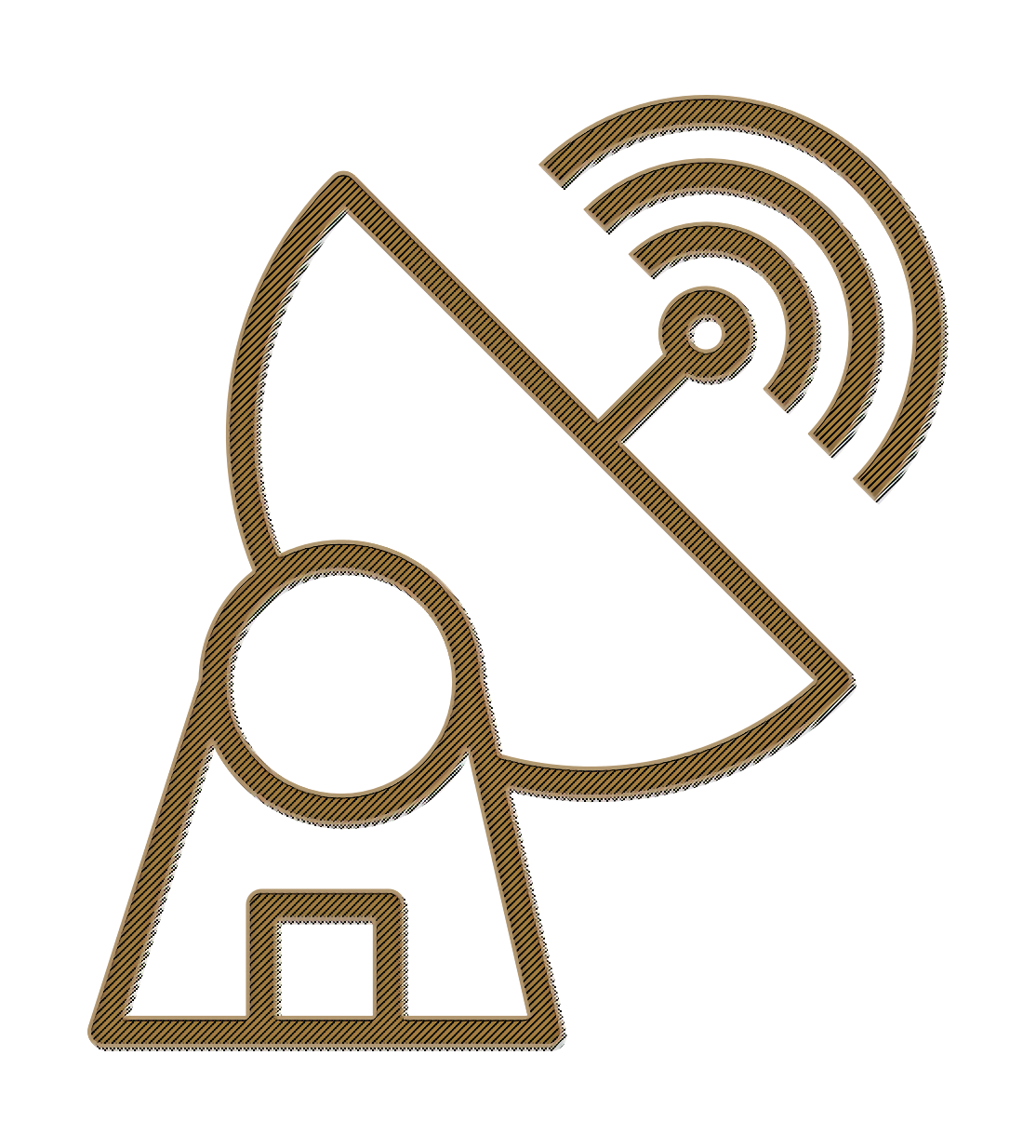 Comunication icon Radio antenna icon Satellite icon Clipart