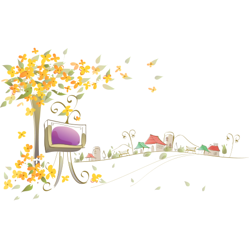Flower Border Background Clipart