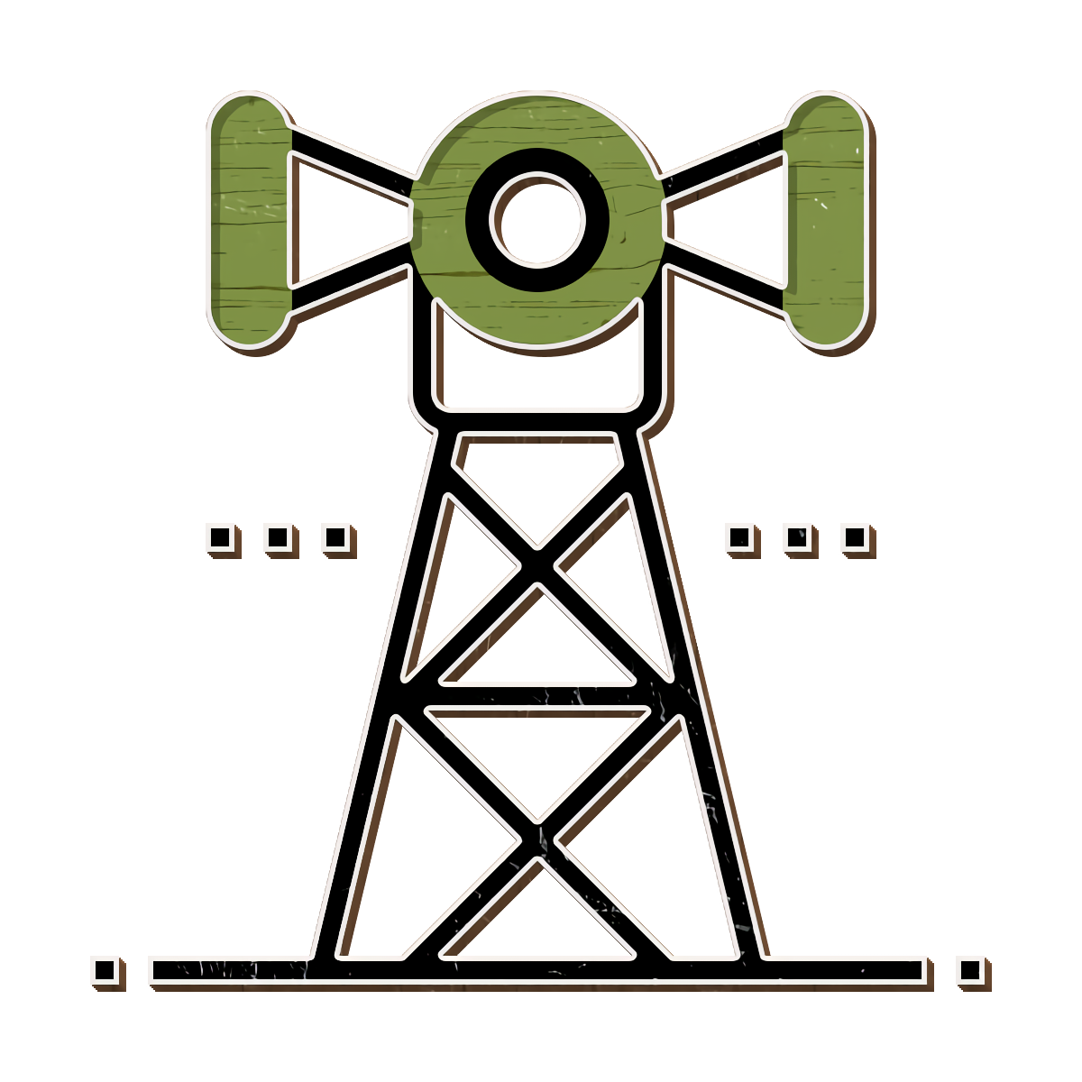 Communication icon Antenna icon Telecommunications icon Clipart
