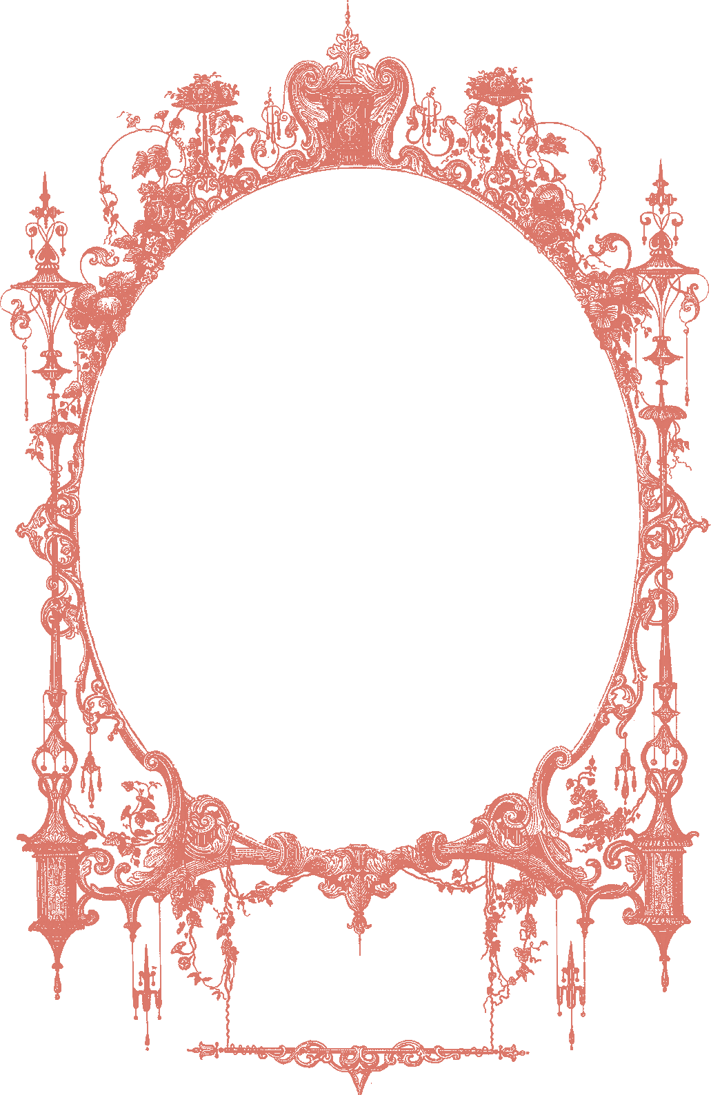 Wedding Vintage Invitation Clipart