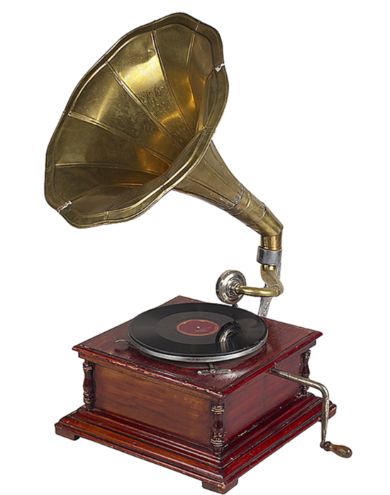 Patefon Brass Clipart