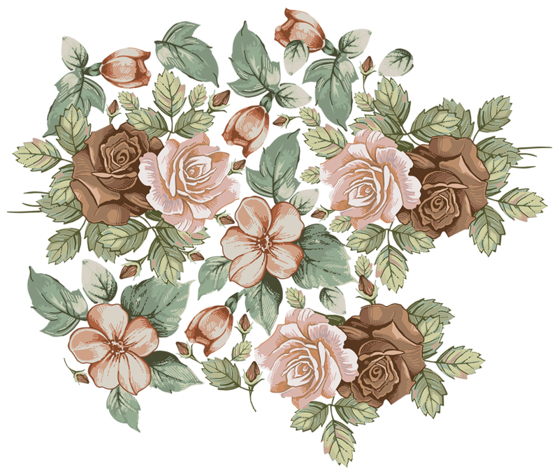 Bouquet Of Flowers Drawing Clipart