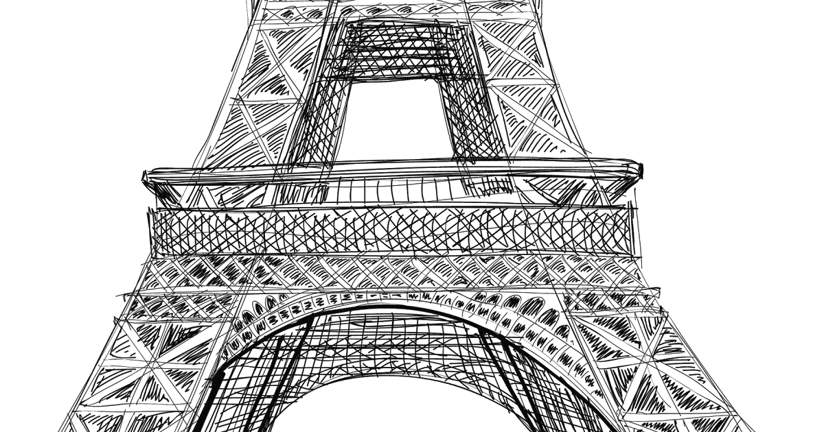 Eiffel Tower Drawing Clipart