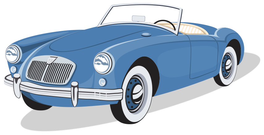 Classic Car Background Clipart