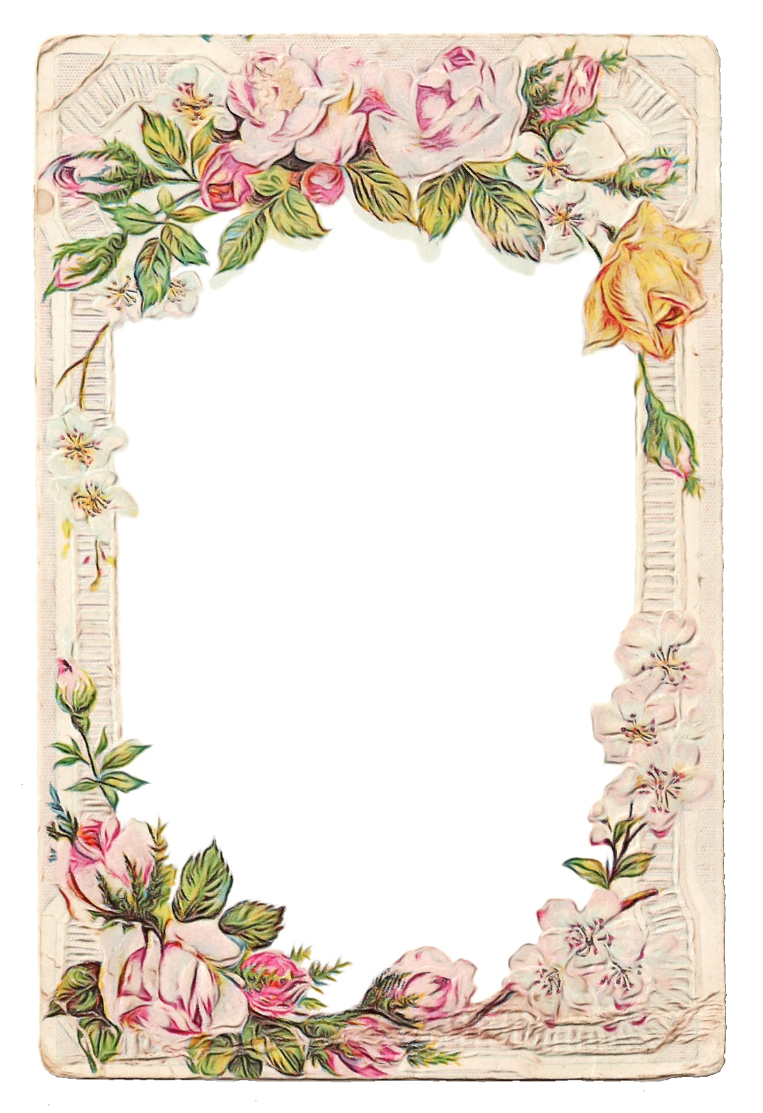 Background Flowers Frame Clipart